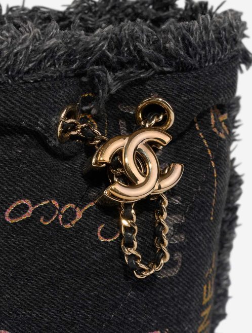 Chanel Bucket Bag Mini Denim Grey Closing System | Sell your designer bag