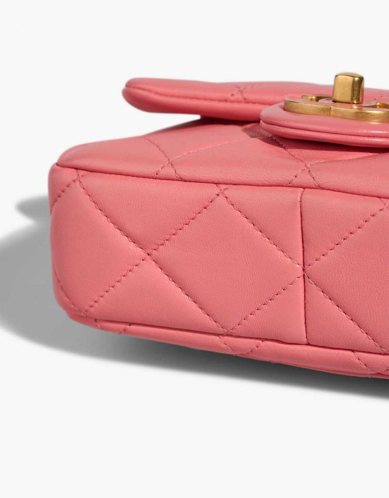Chanel Timeless Mini Square Lamb Pink Signs of wear | Sell your designer bag