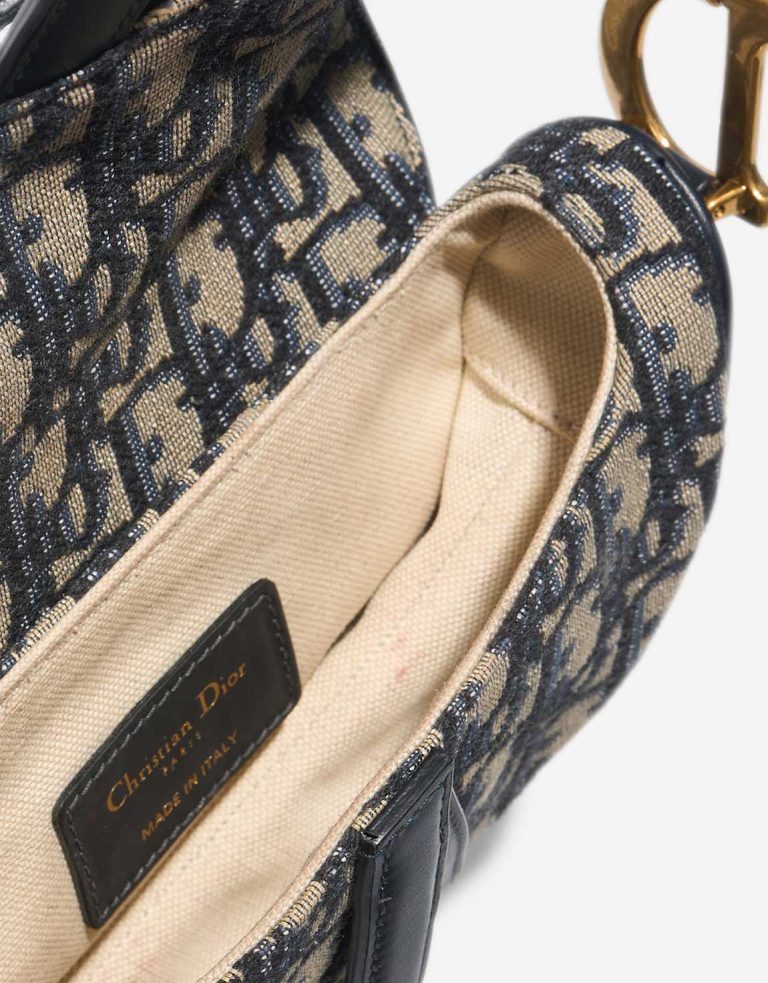 Dior Saddle Mini Oblique Jacquard Blue Inside | Sell your designer bag
