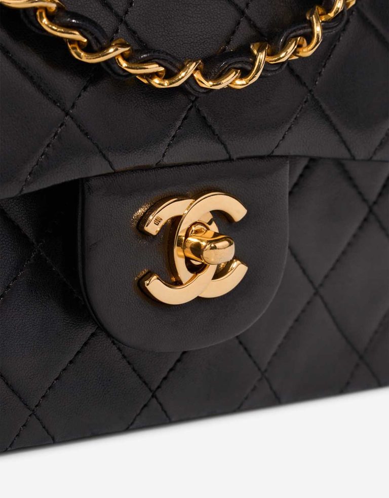 Chanel Timeless Small Lamb Black Closing System | Sell your designer bag