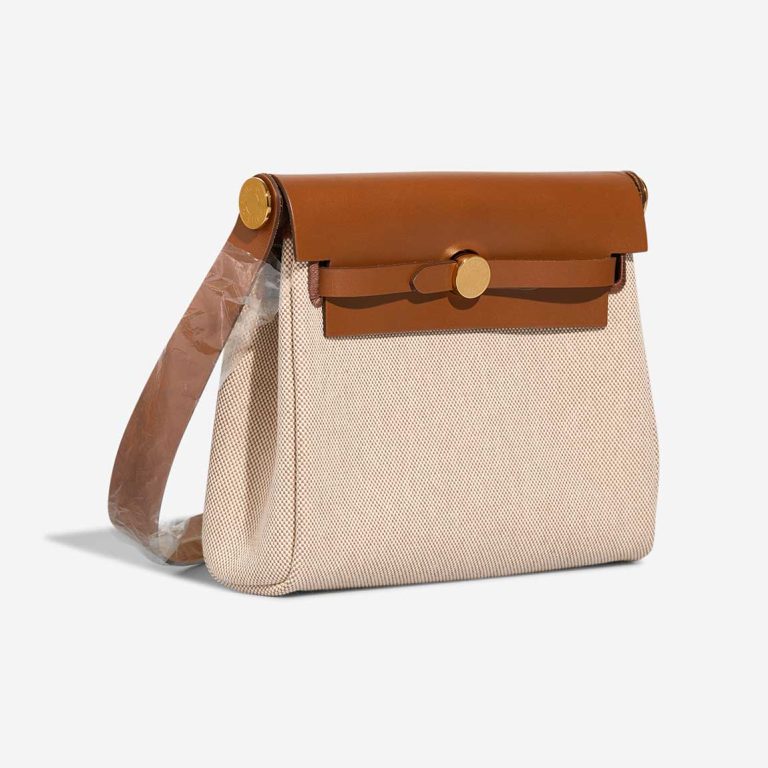 Hermès Herbag Mini Vache Hunter / Toile H Beige / Fauve / Écru | Sell your designer bag