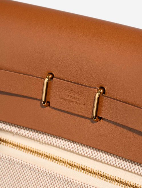 Hermès Herbag Mini Vache Hunter / Toile H Beige / Fauve / Écru Logo | Sell your designer bag