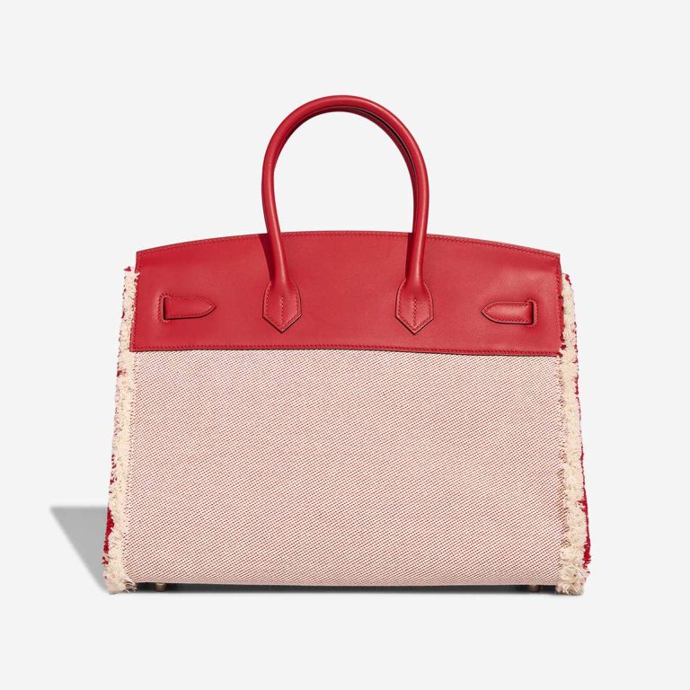 Hermès Birkin 35 Fray Swift / Toile H Rouge de Coeur / Écru | Sell your designer bag