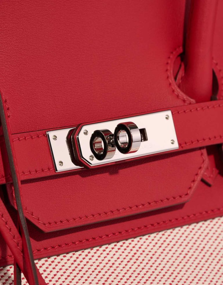 Hermès Birkin 35 Fray Swift / Toile H Rouge de Coeur / Écru Closing System | Sell your designer bag