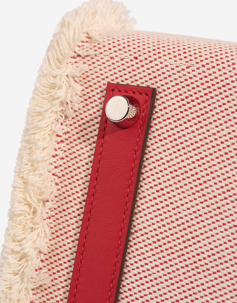 Hermès Birkin 35 Fray Swift / Toile H Rouge de Coeur / Écru Signs of wear | Sell your designer bag