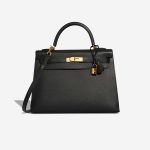 Hermès Kelly 32 Epsom Black Front | Sell your designer bag