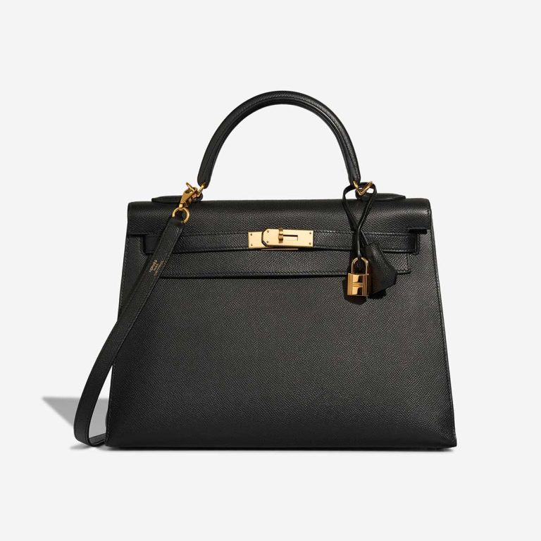 Hermès Kelly 32 Epsom Black Front | Sell your designer bag
