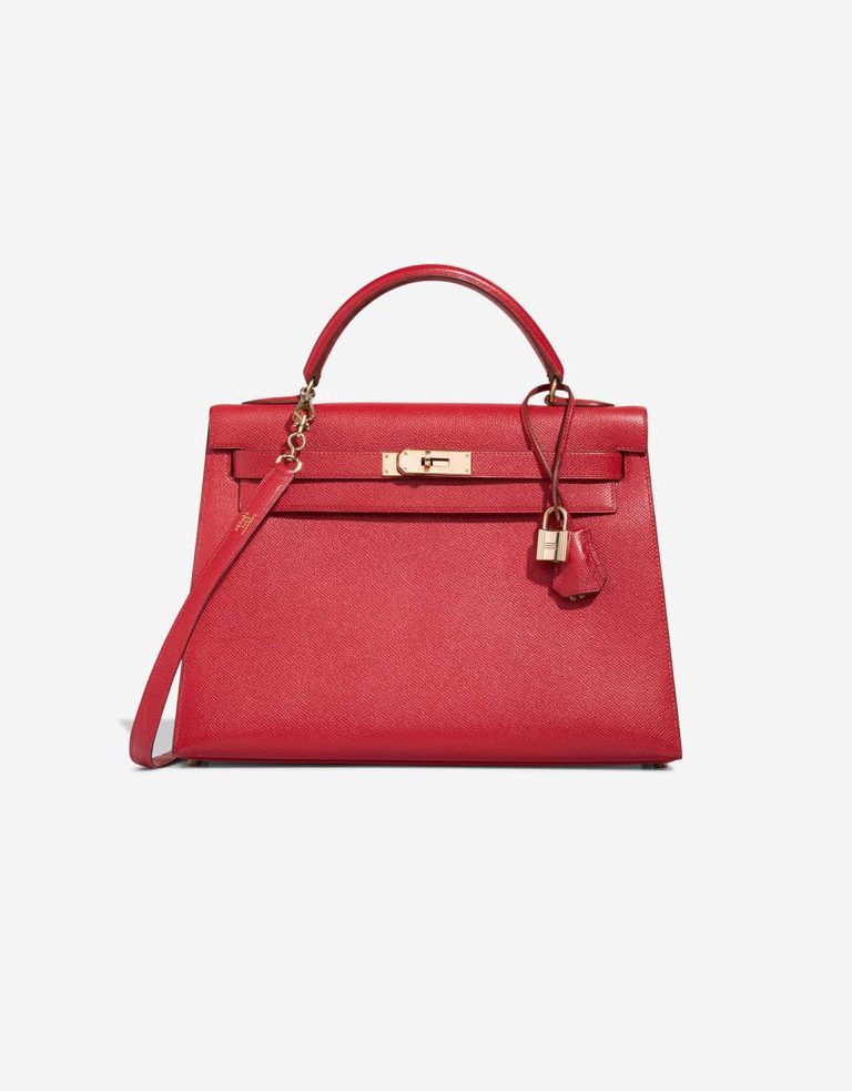 Hermès Kelly 32 Courchevel Rouge Casaque Front | Sell your designer bag