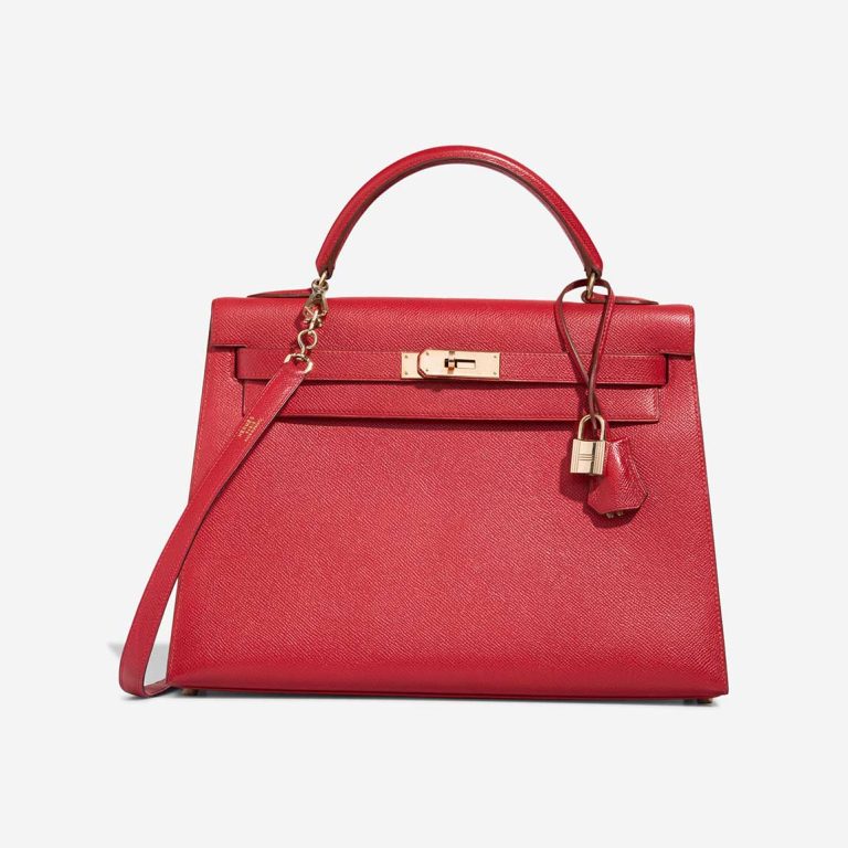 Hermès Kelly 32 Courchevel Rouge Casaque Front | Sell your designer bag