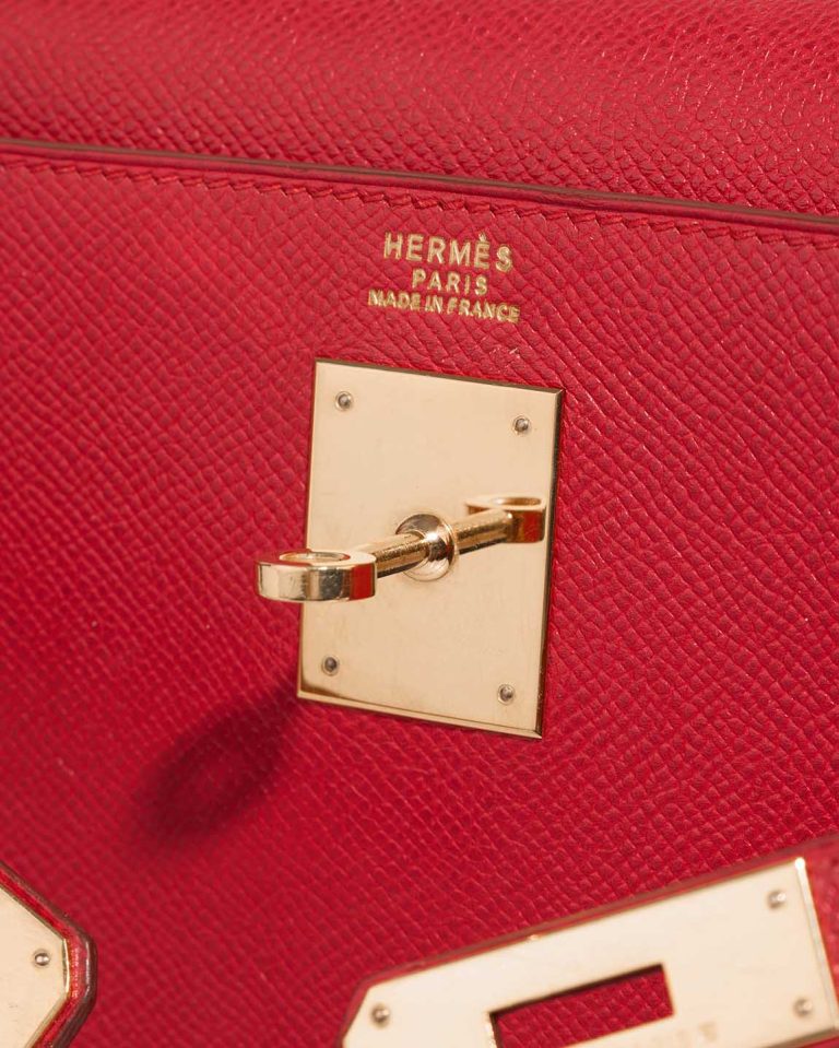 Hermès Kelly 32 Courchevel Rouge Casaque Logo | Sell your designer bag