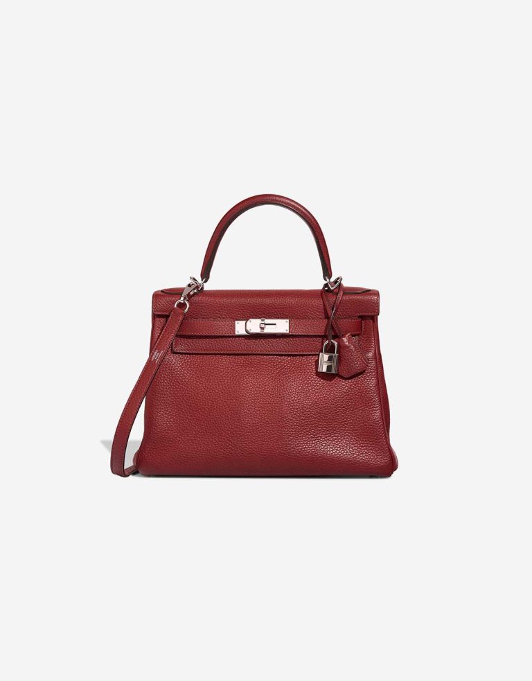 Hermès Kelly 28 Togo Rouge Grenat Front | Sell your designer bag