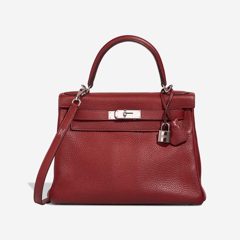 Hermès Kelly 28 Togo Rouge Grenat Front | Sell your designer bag