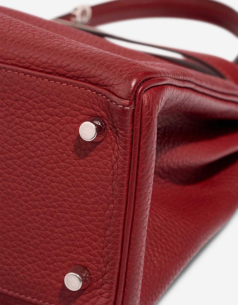 Hermès Kelly 28 Togo Rouge Grenat Signs of wear | Sell your designer bag