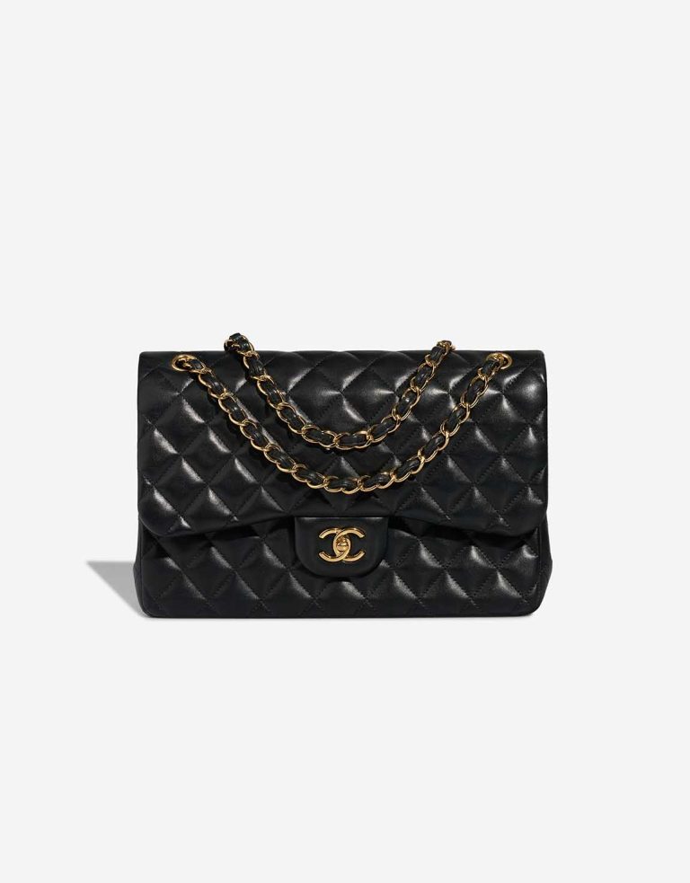 Chanel Timeless Jumbo Lamb Black Front | Sell your designer bag