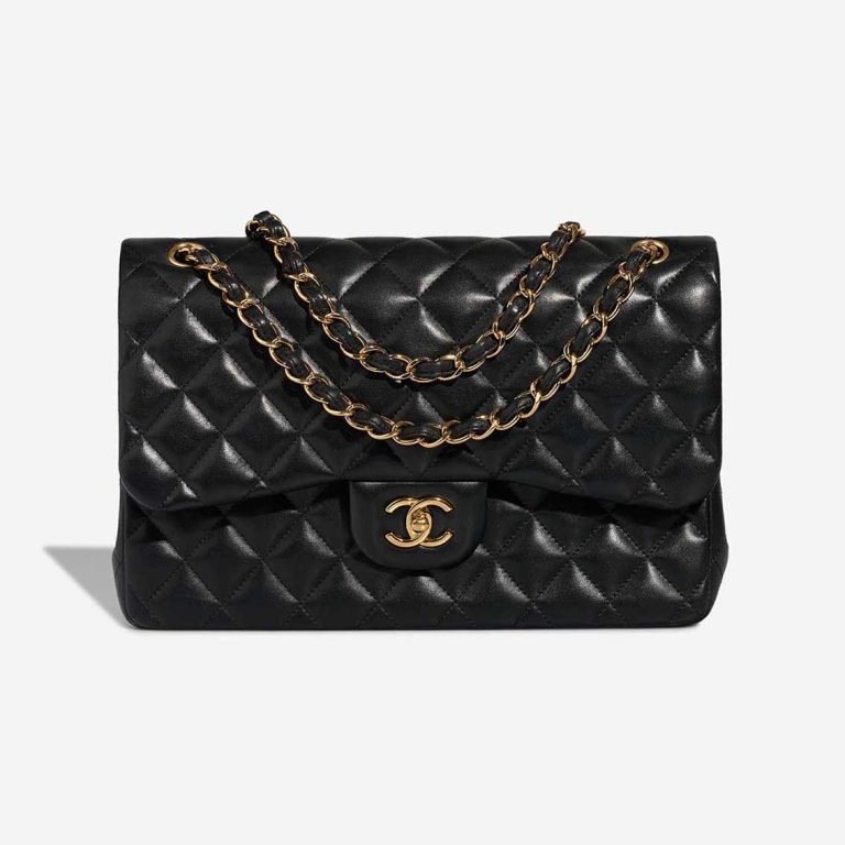 Chanel Timeless Jumbo Lamb Black Front | Sell your designer bag