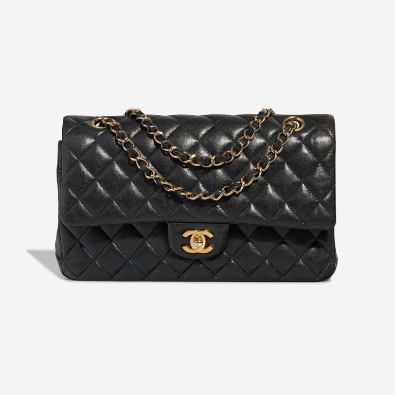 Chanel Timeless Medium Lamb Black Front | Sell your designer bag