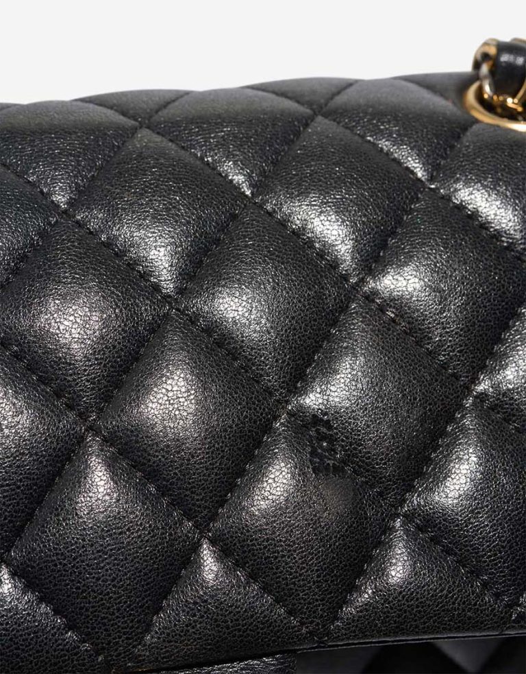 Chanel Timeless Medium Lamb Black Signs of wear | Sell your designer bag