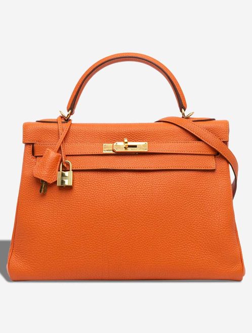 Hermès Kelly 32 Togo Orange H Front | Sell your designer bag