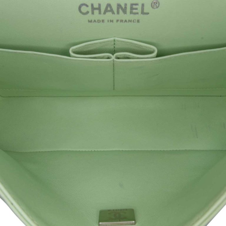 Chanel Timeless Small Lamb Green Inside | Sell your designer bag