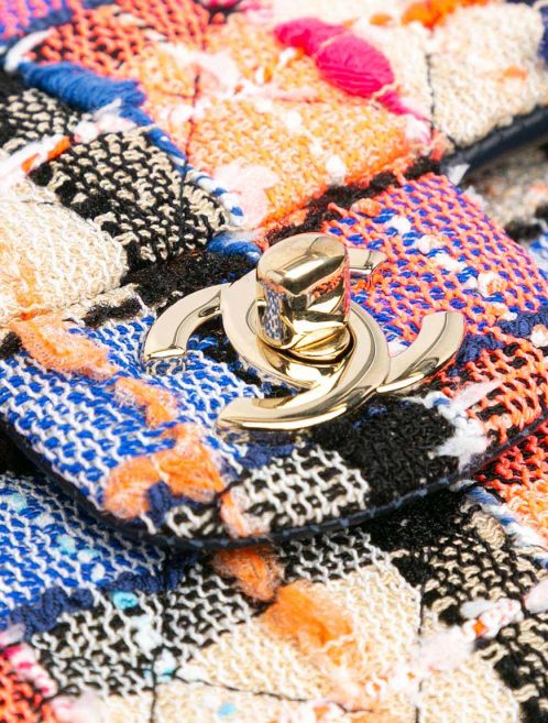 Chanel Timeless Medium Tweed Multicolour Closing System | Sell your designer bag
