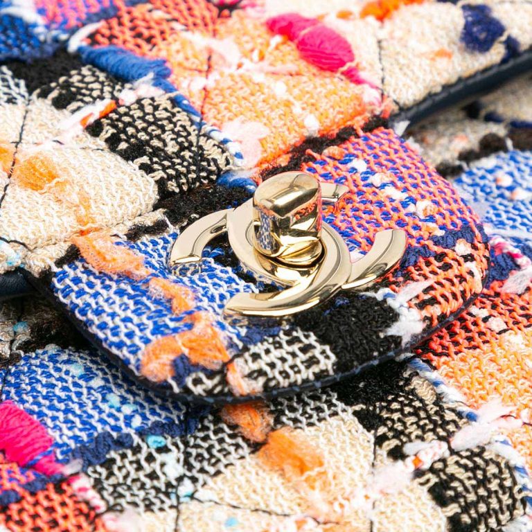 Chanel Timeless Medium Tweed Multicolour Closing System | Sell your designer bag