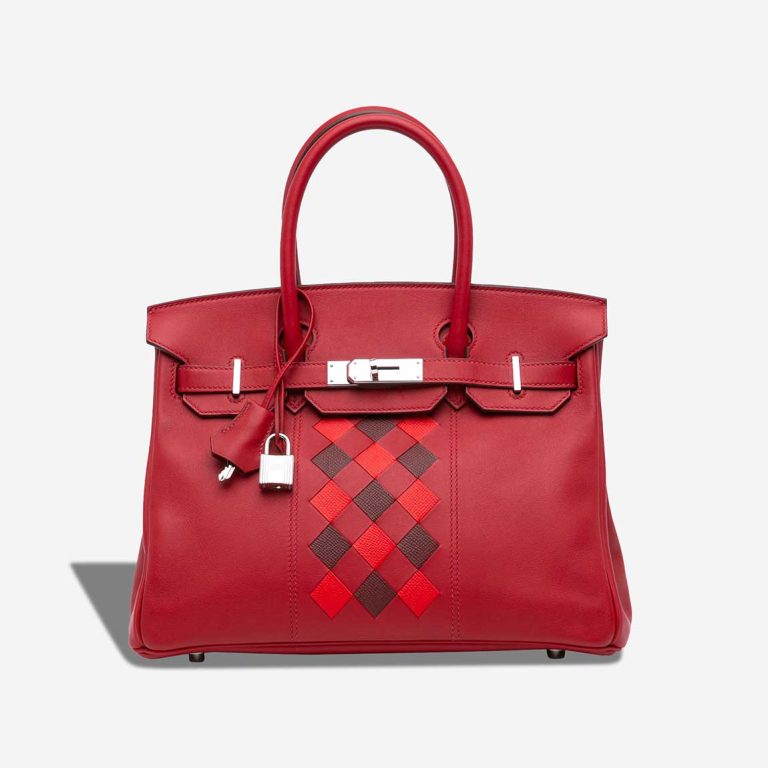Hermès Birkin Tressage 30 Swift Rouge Piment / Rouge de Coeur / Rouge H Front | Sell your designer bag