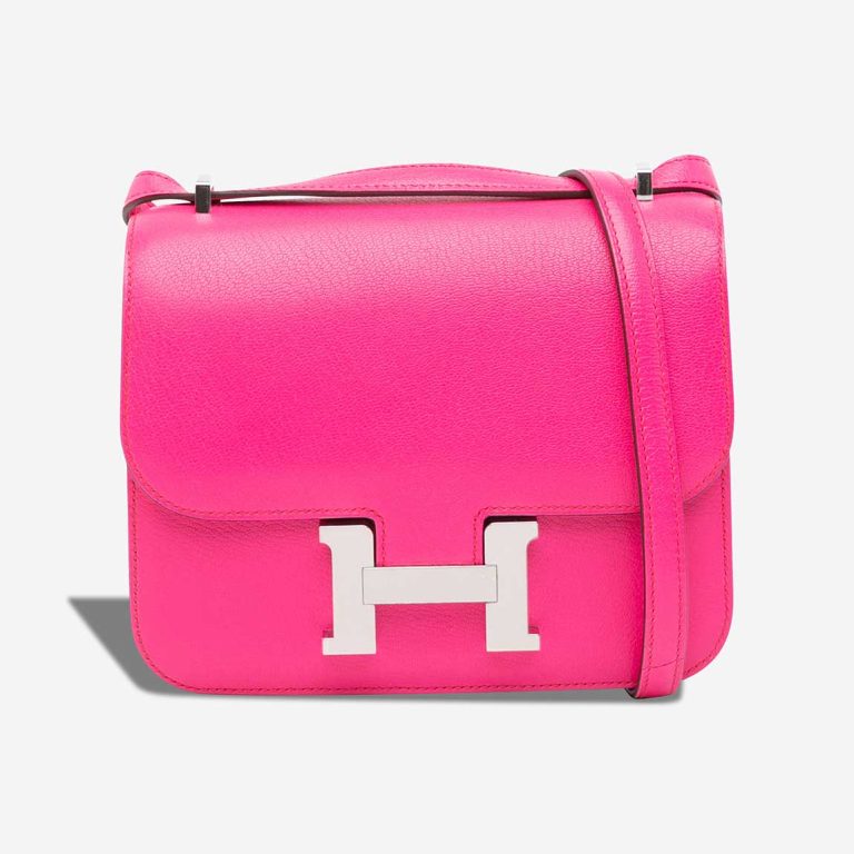 Hermès Constance 18 Chèvre Chamkila Rose Pop Front | Sell your designer bag