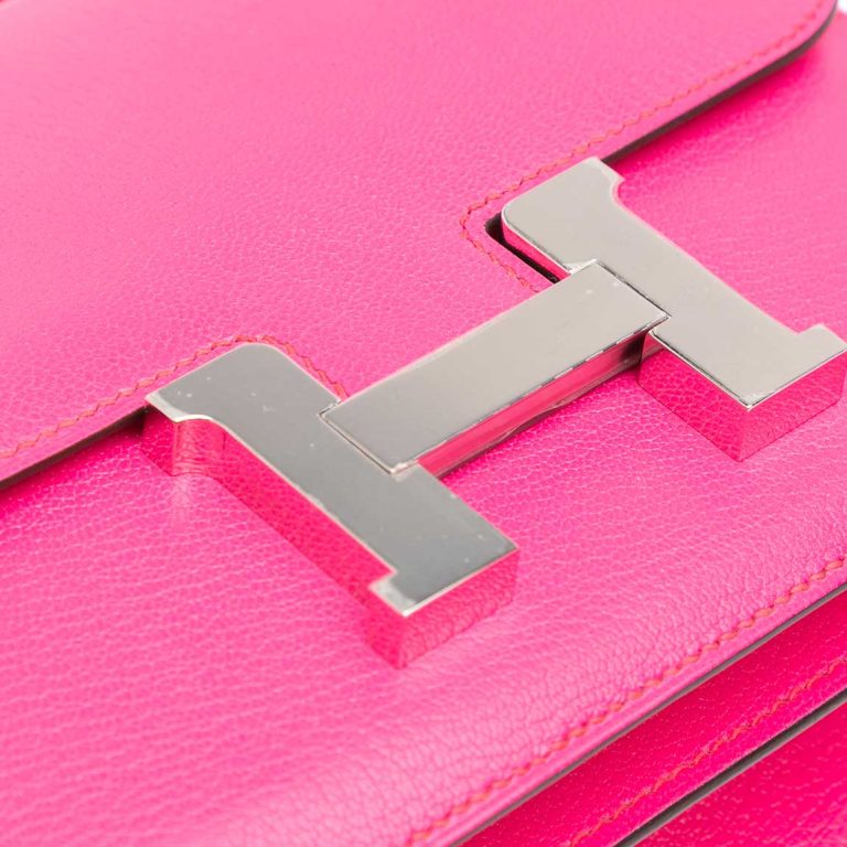 Hermès Constance 18 Chèvre Chamkila Rose Pop Closing System | Sell your designer bag