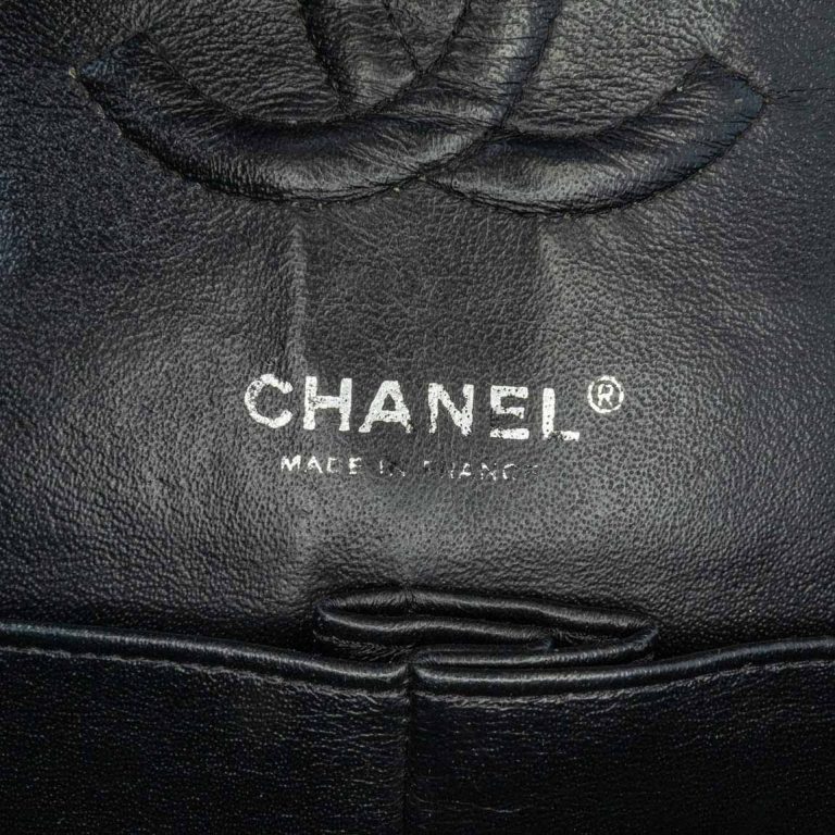 Chanel Timeless Medium Patent Black Logo | Sell your designer bag