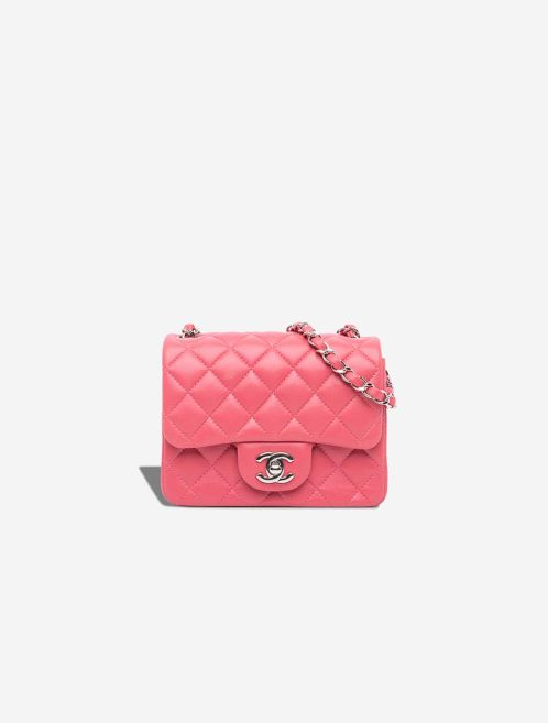 Chanel Timeless Mini Square Lamb Pink Front | Sell your designer bag