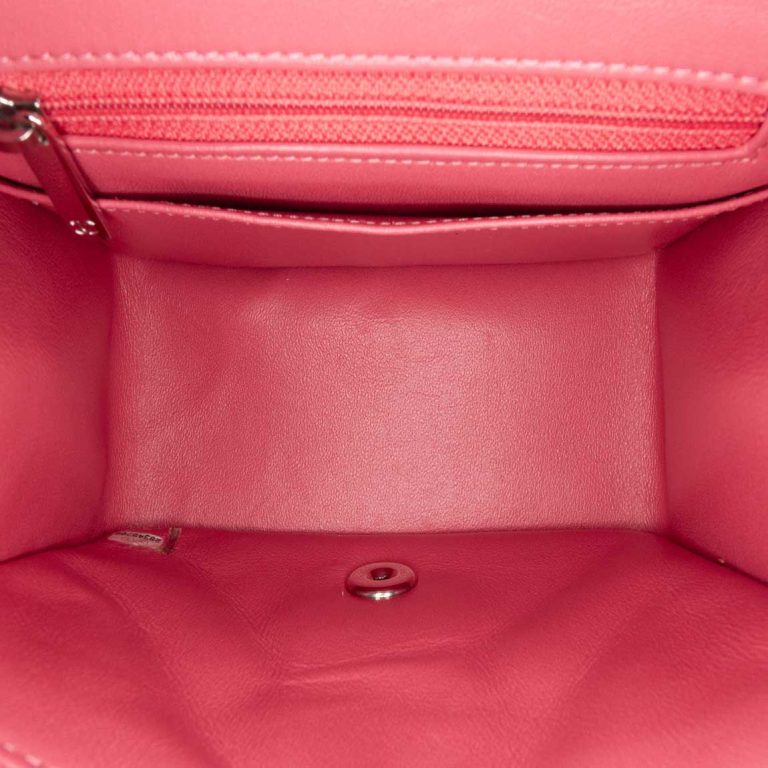 Chanel Timeless Mini Square Lamb Pink Inside | Sell your designer bag