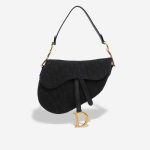 Dior Saddle Medium Oblique Jacquard Black Front | Sell your designer bag