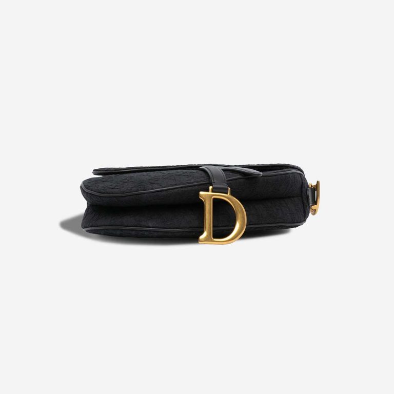 Dior Saddle Medium Oblique Jacquard Black Front | Sell your designer bag