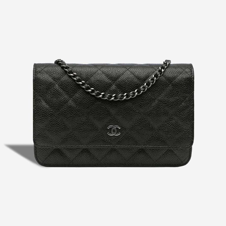 Chanel Wallet On Chain Caviar Black Front | Sell your designer bag