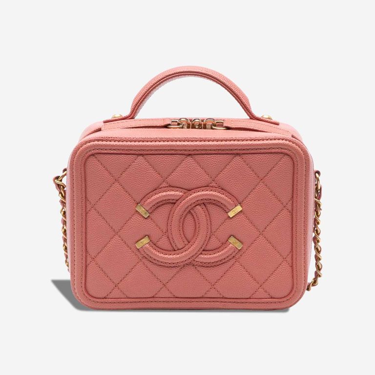 Chanel Vanity Small Caviar Pink Front | Sell your designer bag
