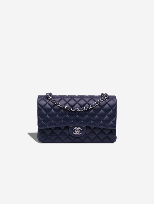 Chanel Timeless Medium Lamb Dark Blue Front | Sell your designer bag