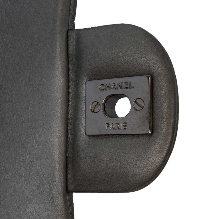Chanel Timeless Mini Rectangular Lamb Grey Signs of wear | Sell your designer bag