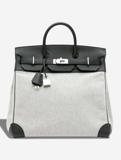 Hermès Haut à Courroies 40 Evercolor / Toile Graphite Front | Sell your designer bag