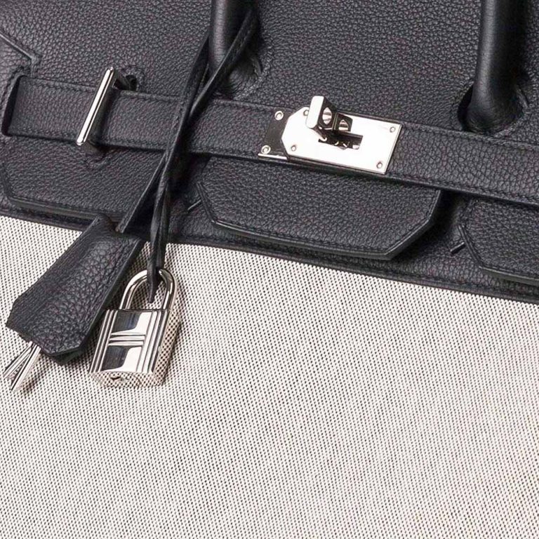 Hermès Haut à Courroies 40 Evercolor / Toile Graphite Closing System | Sell your designer bag