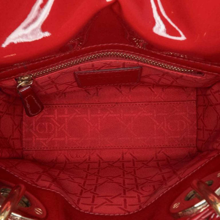 Dior Lady Mini Patent Red Inside | Sell your designer bag