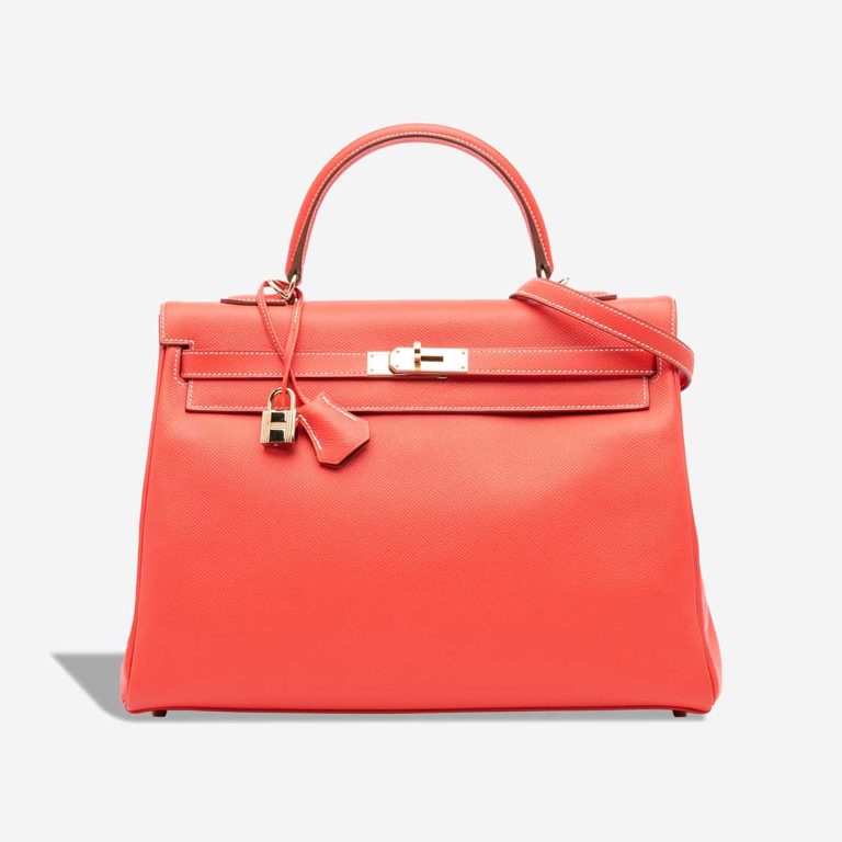 Hermès Kelly 35 Candy Collection Epsom Rose Jaipur / Gold Front | Sell your designer bag