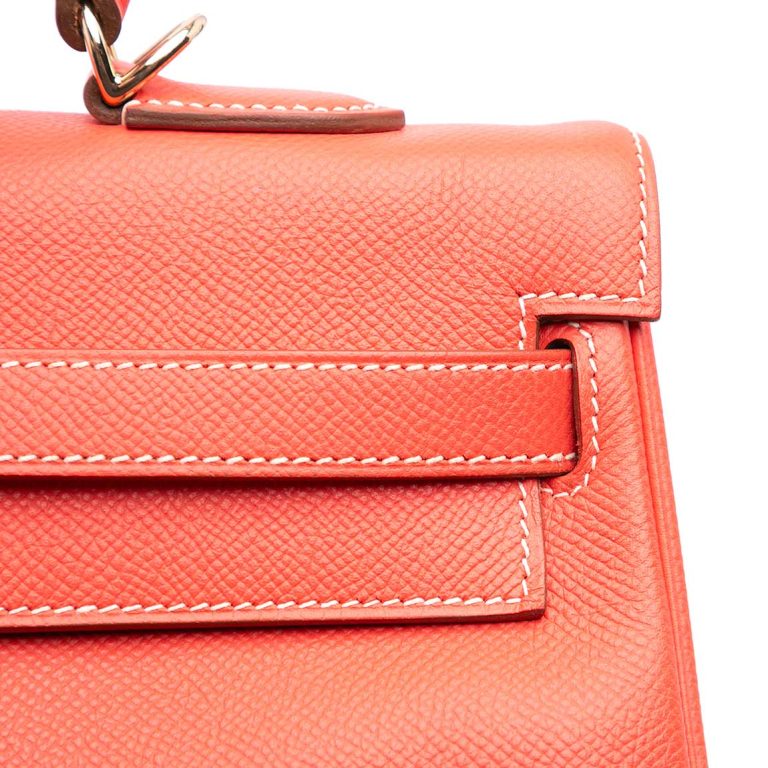 Hermès Kelly 35 Candy Collection Epsom Rose Jaipur / Gold Signs of wear | Sell your designer bag