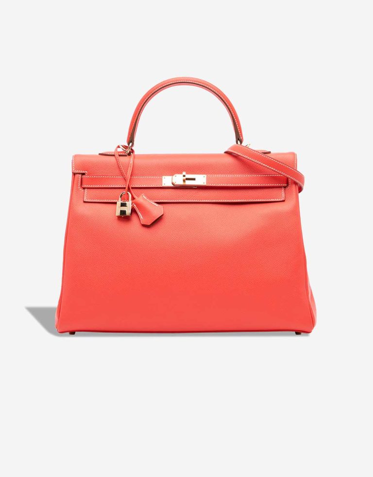 Hermès Kelly 35 Candy Collection Epsom Rose Jaipur / Gold Front | Sell your designer bag