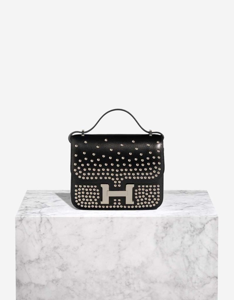 Hermès Constance 18 Clouté Box Black Front | Sell your designer bag