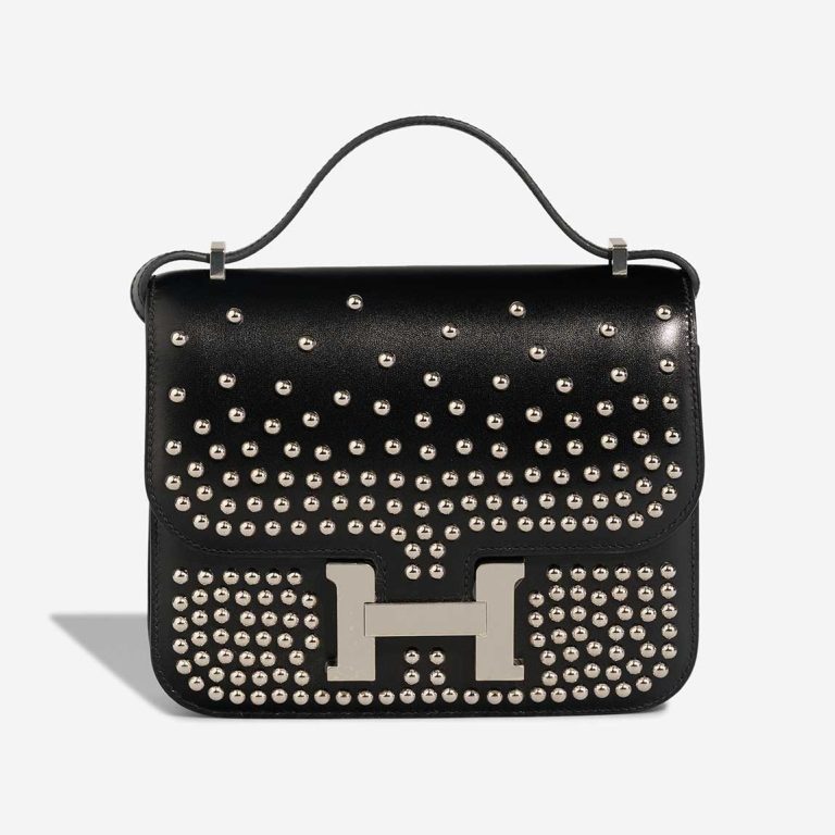 Hermès Constance 18 Clouté Box Black Front | Sell your designer bag