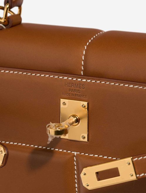 Hermès Kelly Padded 25 Barenia Fauve Logo | Sell your designer bag