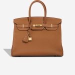 Hermès Birkin 35 Togo Gold Front | Sell your designer bag