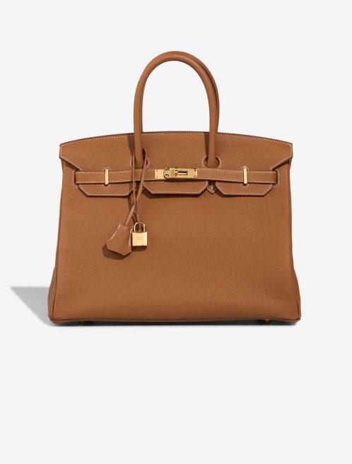 Hermès Birkin 35 Togo Gold Front | Sell your designer bag