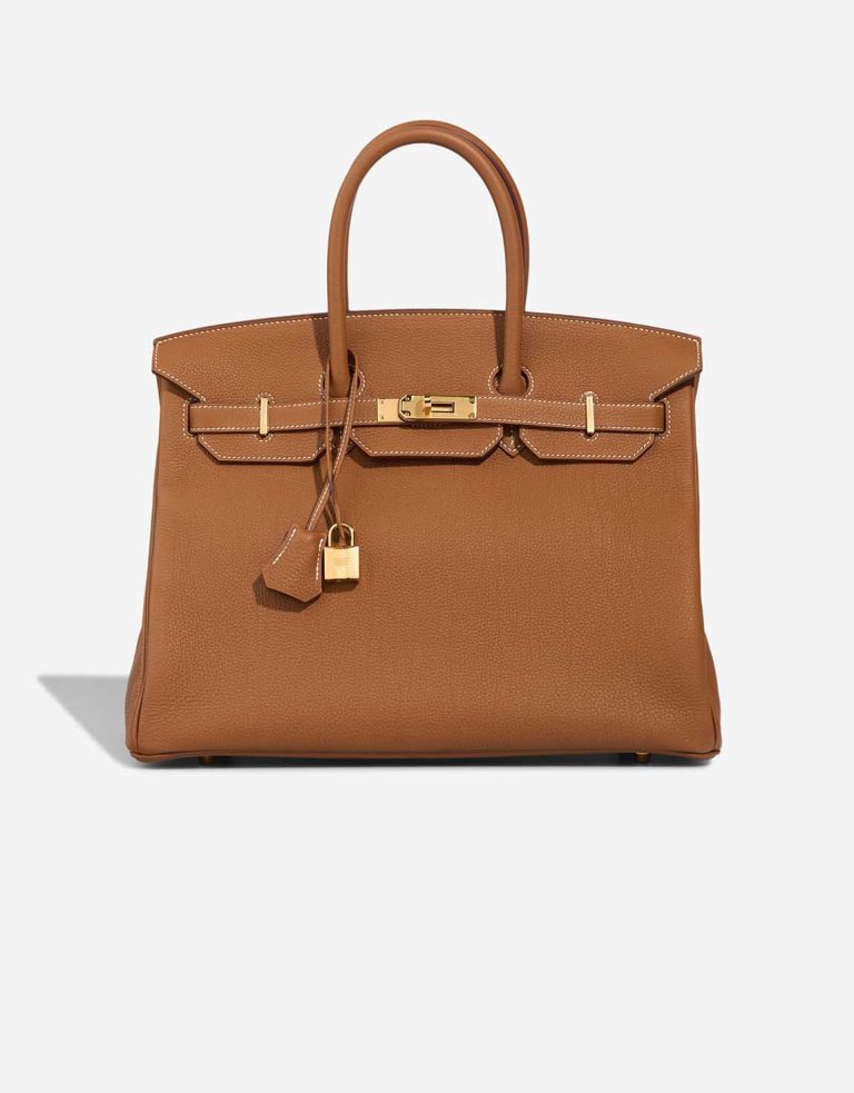 Hermès Birkin 35 Togo Gold Front | Sell your designer bag