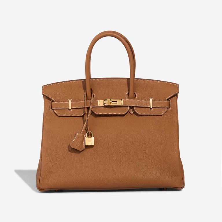 Hermès Birkin 35 Togo Gold Front | Sell your designer bag